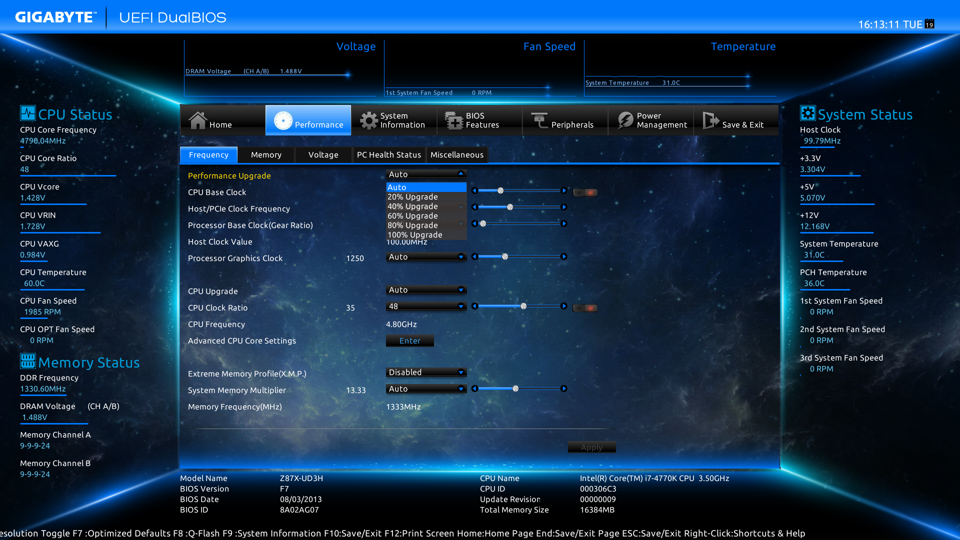 Интерфейс UEFI Интерфейс UEFI