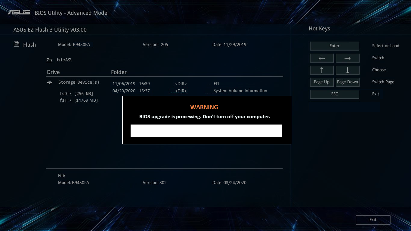 Процесс обновления BIOS Процесс обновления BIOS